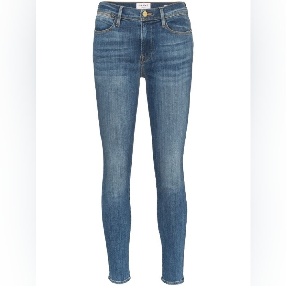 FRAME Le High Skinny Jeans Size 28 | Designer Stretch Denim Soft Feel Sleek Fit